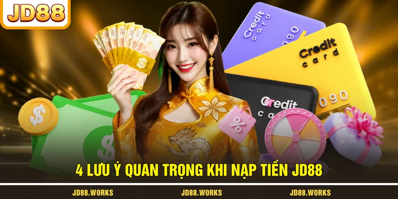 4 lưu ý quan trọng khi nạp tiền JD88